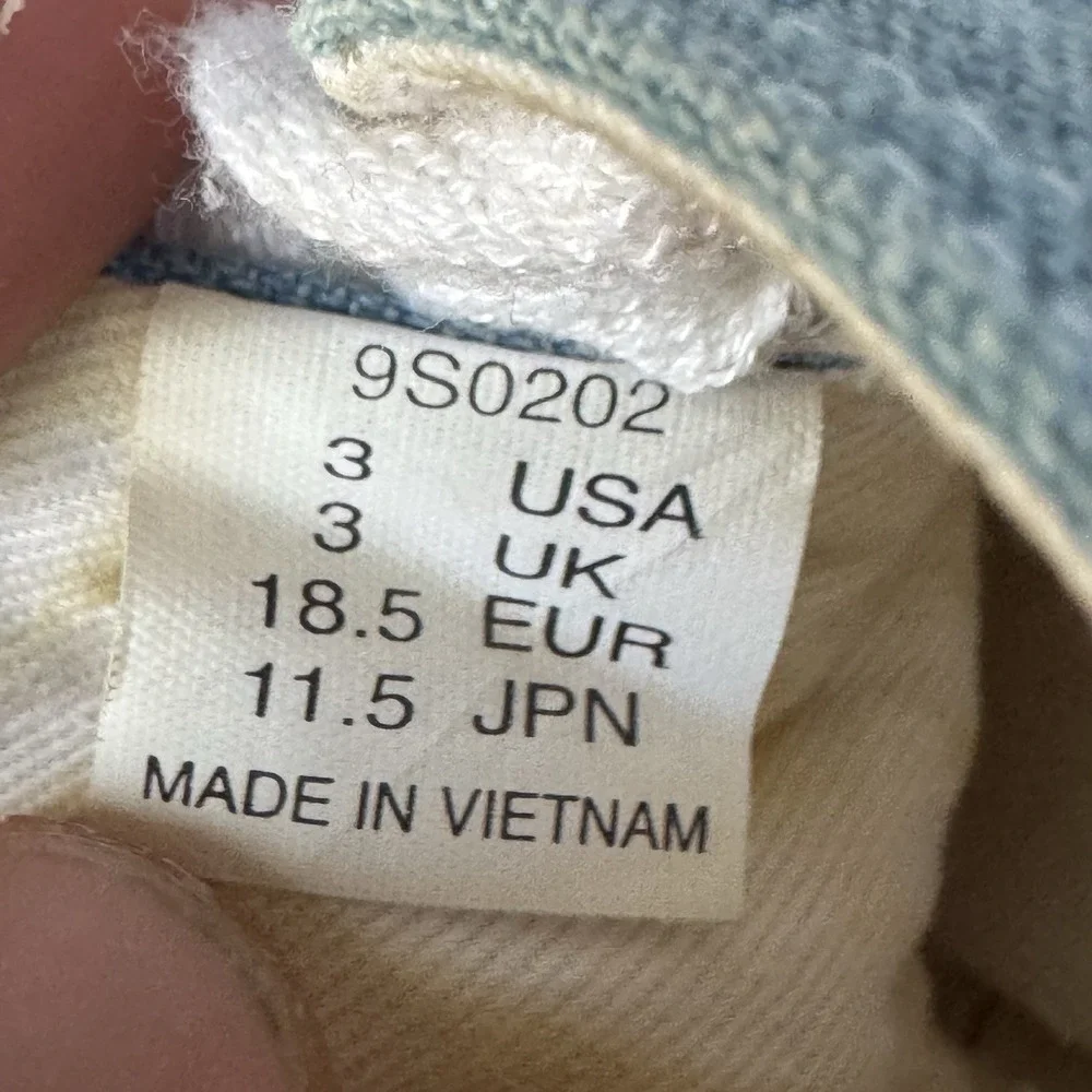 Size 3c‎ - Converse Baby Crib Shoes Denim White